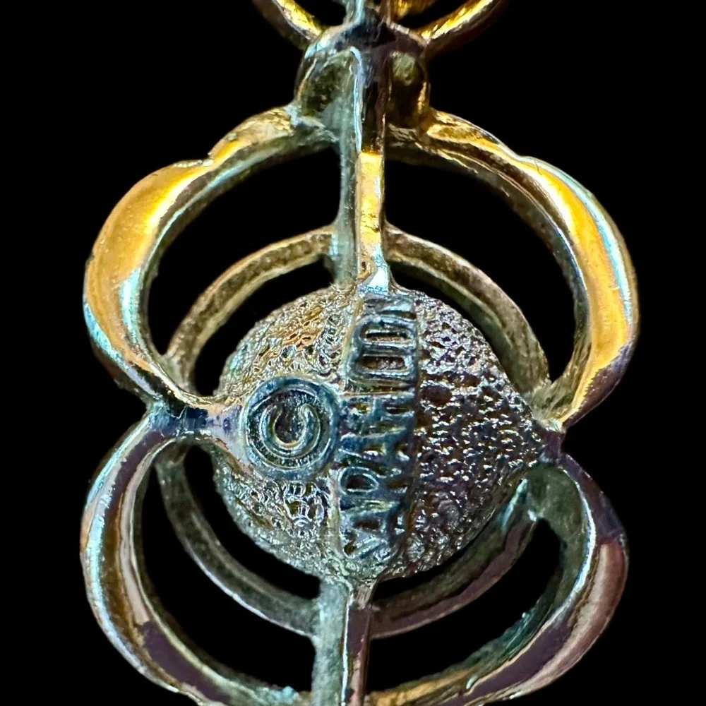 Elegant Vintage SARAHOO Silver and Gold Floral Brooch - MINT CONDITION